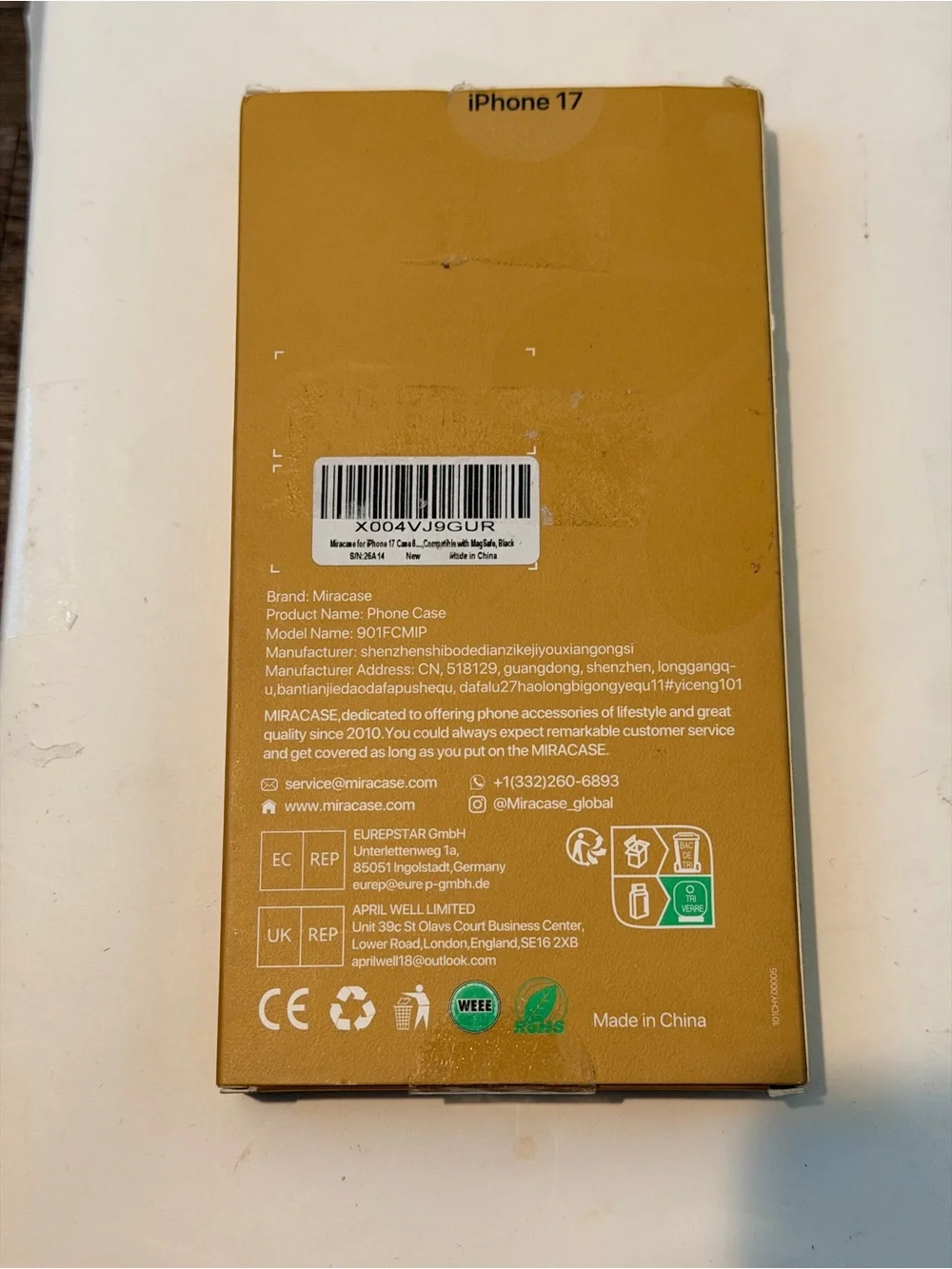 Miracase for iPhone 17 Case 6.3